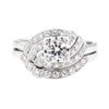 Image 2 : 14KT White Gold 0.72ctw Diamond Ring