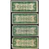 Image 2 : Lot of (4) 1928 $1 Funnyback Silver Certificate Notes