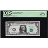 Image 1 : 1969D $1 Federal Reserve ERROR Note Shifted Overprint PCGS Gem New 65PPQ