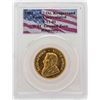 Image 1 : WTC Ground Zero Recovery 1980 1/2 oz. Krugerrand Gold Coin PCGS Gem Uncirculated