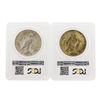 Image 2 : Lot of 1923 & 1925 $1 Peace Silver Dollar Coins PCGS MS63