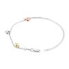 Image 3 : 14KT White, Rose and Yellow Gold Baby's Bracelet