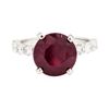 Image 2 : 14KT White Gold 5.80ct Ruby and Diamond Ring