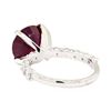 Image 3 : 14KT White Gold 5.80ct Ruby and Diamond Ring