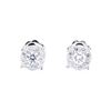 Image 1 : 14KT White Gold 0.60ctw Diamond Earrings
