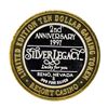 Image 1 : .999 Silver Silver Legacy Reno, NV $10 Casino Limited Edition Gaming Token