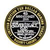 Image 2 : .999 Silver Silver Legacy Reno, NV $10 Casino Limited Edition Gaming Token