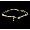 Image 4 : 10KT Yellow Gold Ladies 0.50ctw Diamond Tennis Bracelet