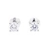 Image 1 : 14KT White Gold 0.45ctw Diamond Stud Earrings