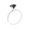 Image 4 : 14KT White Gold 2.14ct Sapphire and Diamond Ring