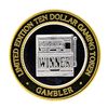 Image 2 : .999 Silver Gambler Reno, Nevada $10 Casino Limited Edition Gaming Token