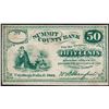Image 1 : 1862 Fifty Cents Summit County Bank Obsolete Note