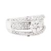 Image 1 : 18KT White Gold 0.75ctw Diamond Ring