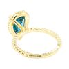 Image 3 : 14KT Yellow Gold 3.40ct Blue Zircon Ring