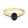Image 2 : 14KT Yellow Gold 0.92ct Sapphire Ring