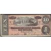 Image 1 : 1864 $10 Confederate States of America Note