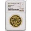 Image 1 : 2016 Australia $100 Kangaroo Gold Coin NGC MS69