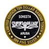 Image 2 : .999 Silver Crystal Casino Aruba $10 Casino Limited Edition Gaming Token