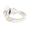 Image 3 : 18KT White Gold 1.10ct Sapphire and Diamond Ring
