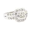 Image 1 : 14KT White Gold 0.35ctw Diamond Ring