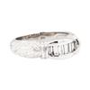 Image 1 : Platinum 0.50ctw Diamond Wedding Ring