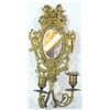 Image 2 : Antique double branch wall candlestick with mirror