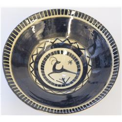 Israeli ceramic bowl by Lapid, deigned by Gilon, Ayala