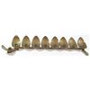 Image 1 : Israeli brass Hanukkah menorah lamp designed by Wolpert