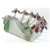 Image 2 : Untraditional Hanukkah menorah lamp, glass vitrage