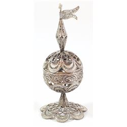 925 sterling silver filigree Besamim tower