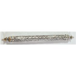 925 sterling silver filigree mezuzah case