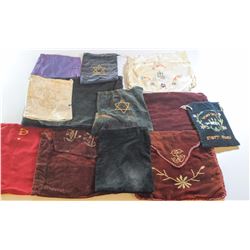 Collection of 12 Tefillin and Talit bags