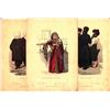 Image 1 : Collection of 3 antique color etchings of Jewish figures