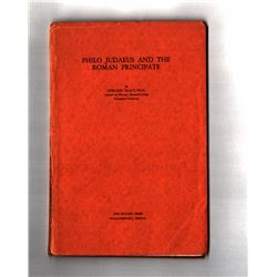PHILO JUDAEUS AND THE ROMAN PRINCIPATE, Penna, 1933