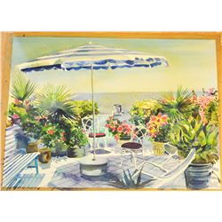 Eric Anthony Smit (1939-2016), balcony on the beach