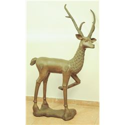 Unknown artist, deer, large bronze statue