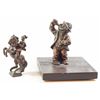 Image 1 : Lot of 2 small metal sculptures