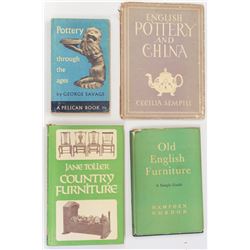 Collection of 4 books on collectable porcelain and furniture