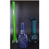 Image 1 : Collection of 3 old glass items