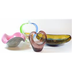Collection of 4 old Murano glass items