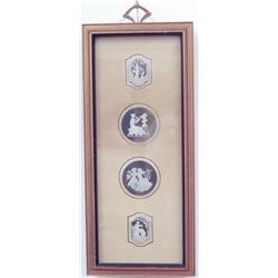 Collection of 4 antique plaques by Wegdwood, England