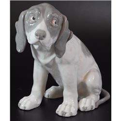 Antique German porcelain dog figurine