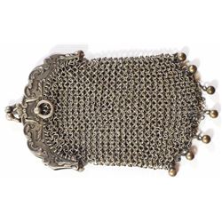 Fishnet coin wallet, Art Deco