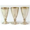 Image 1 : Set of 3 Soviet 875 silver goblets