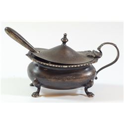 English 925 sterling silver sugar cup