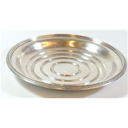 Austrian Art Deco 800 silver saucer by J.C. Klinkosch