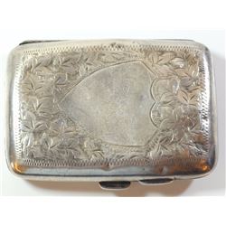 Antique English 925 sterling silver cigarette box