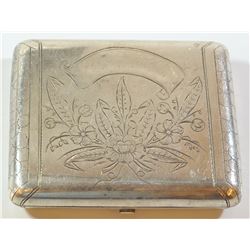 Emperial Russian Art Nouveau 84 silver cigarette box