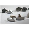 Image 2 : Collection of 5 pairs of old silver cufflinks