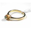Image 2 : K8 gold ring with greenish gemstone setting